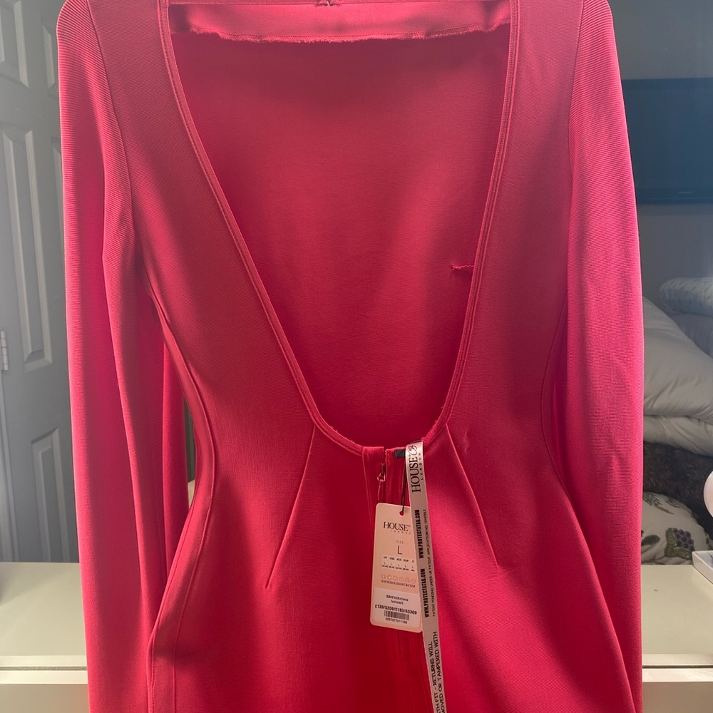 HOUSE OF CB PINK DRESS - Picture 1 of 4